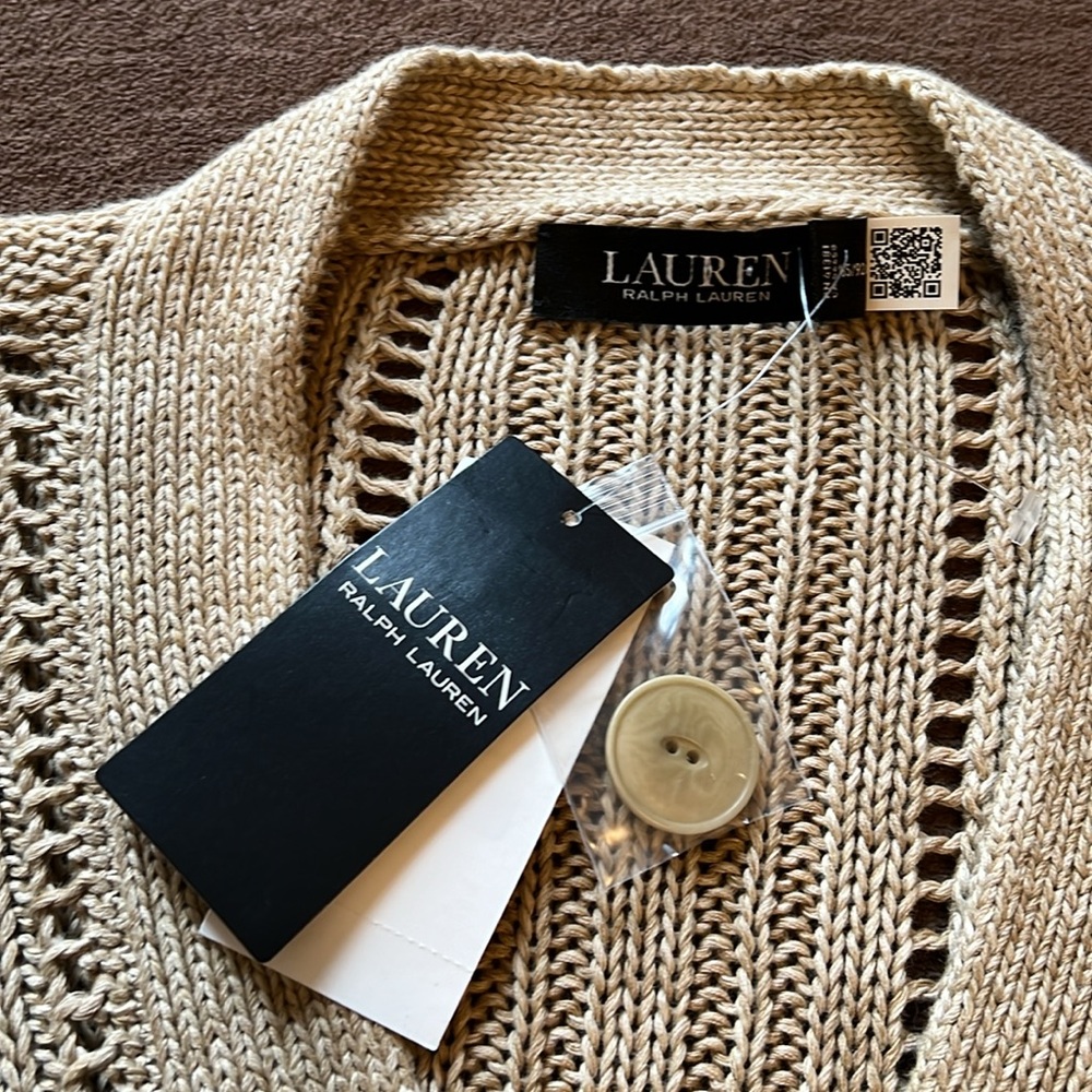 NWT Beautiful Lauren Ralph Lauren Cardigan - Picture 5 of 8